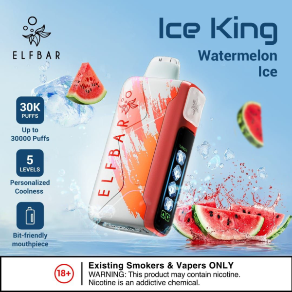 ELF BAR ICE KING 30000 PUFFS DISPOSABLE VAPE - WATERMELON ICE _ ELF BAR VAPE ABU DHABI PRICE _ ELF BAR VAPE ABU DHABI RECHARGEABLE _ ELF BAR VAPE ABU DHABI ONLINE _ ELF BAR VAPE ABU DHABI FLAVOURS