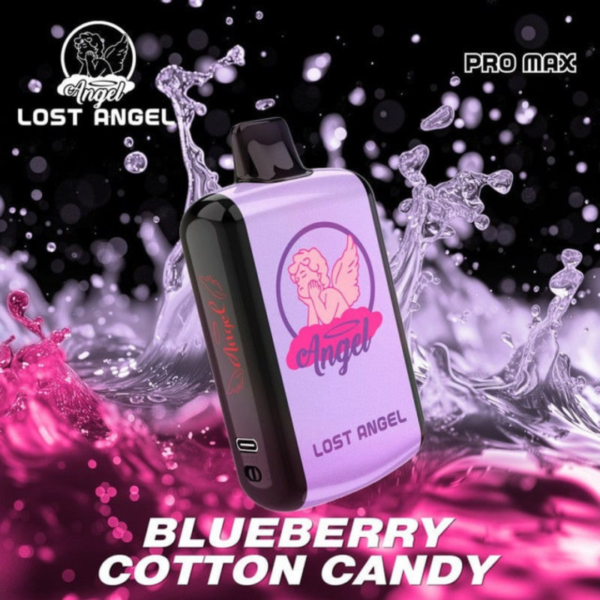 LOST ANGEL PRO MAX 20000 PUFFS DISPOSABLE VAPE - BLUEBERRY COTTON CANDY