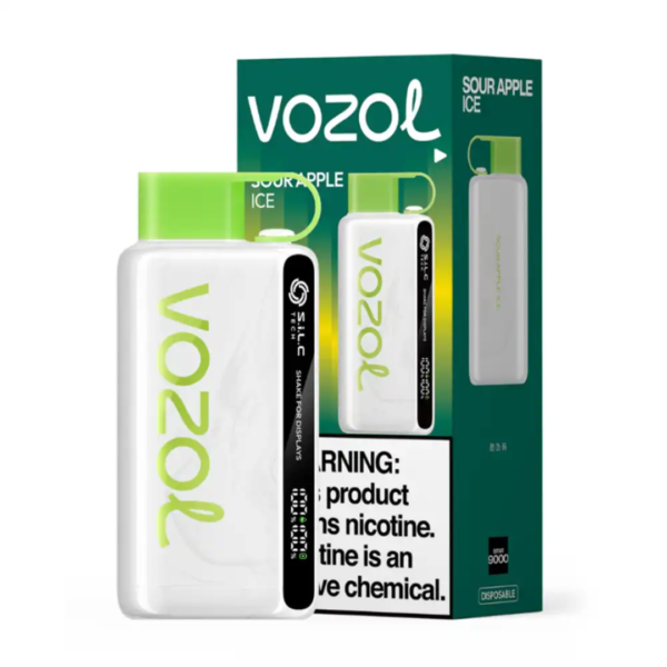 VOZOL STAR 12000 PUFFS DISPOSABLE - SOUR APPLE ICE